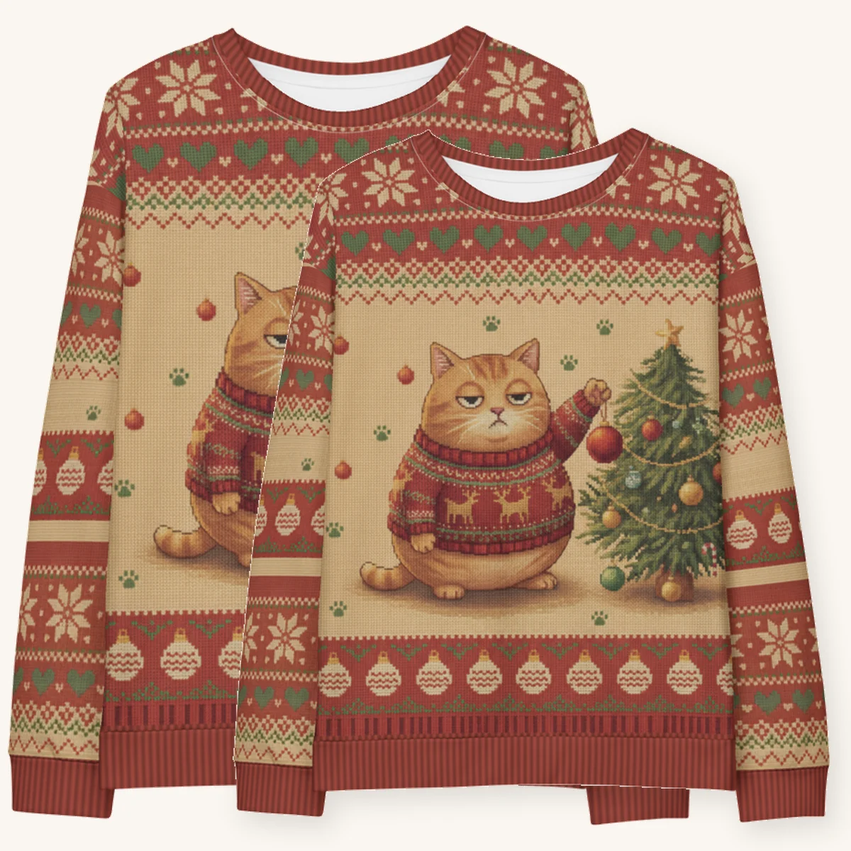 meowy-christmas-couples-sweatshirt-set
