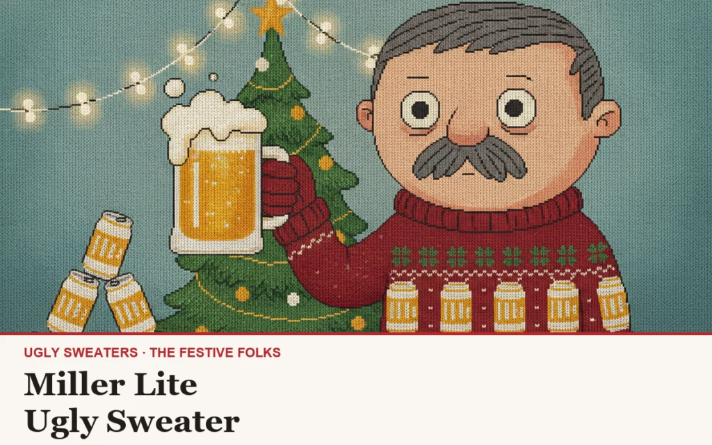 Miller Lite Ugly Sweater