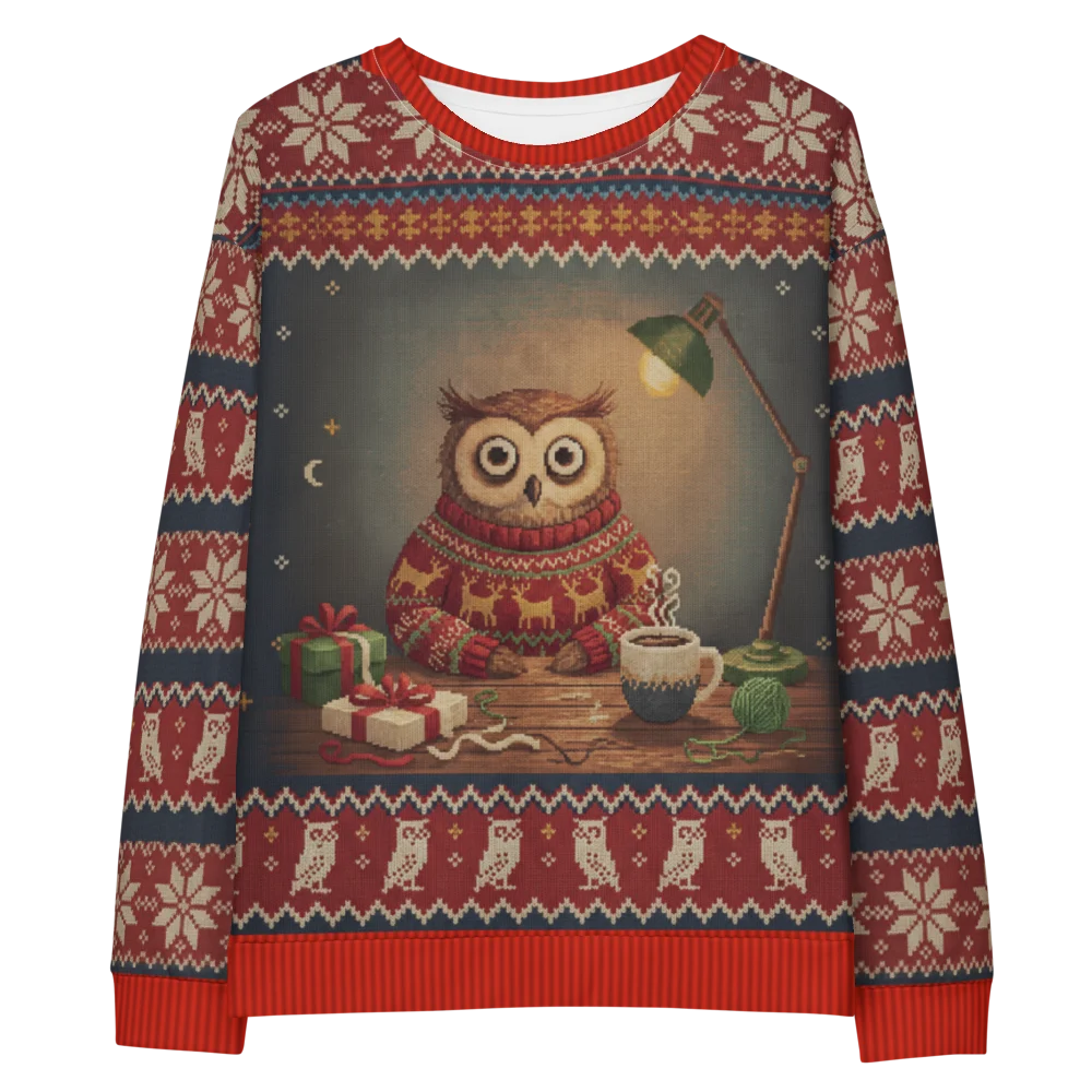 Night Owl Ugly Christmas Sweater, Sweatshirt