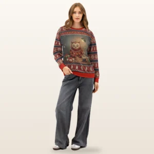 Night Owl Ugly Christmas Sweater, Sweatshirt