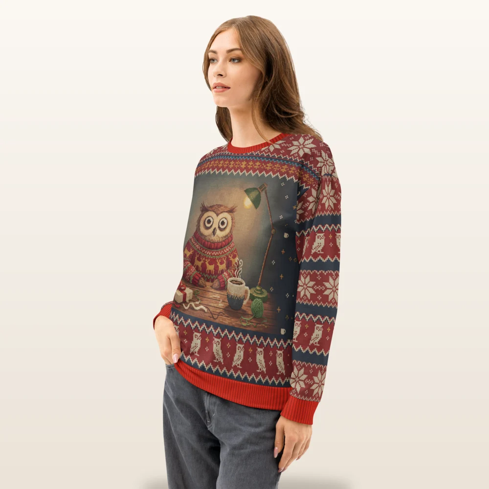 Night Owl Ugly Christmas Sweater, Sweatshirt