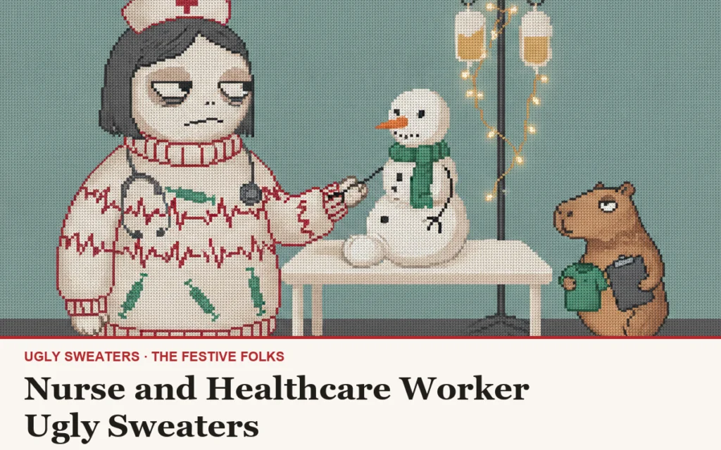 Nurse and Healthcare Worker Ugly Sweaters