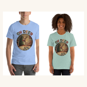 Oh Deer Couples Matching Set | Two Tees, One Design