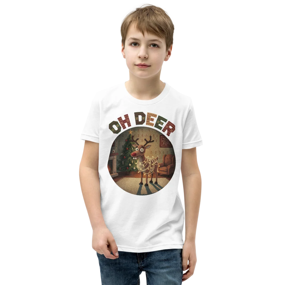 Oh Deer Kids' Ugly Christmas Tee