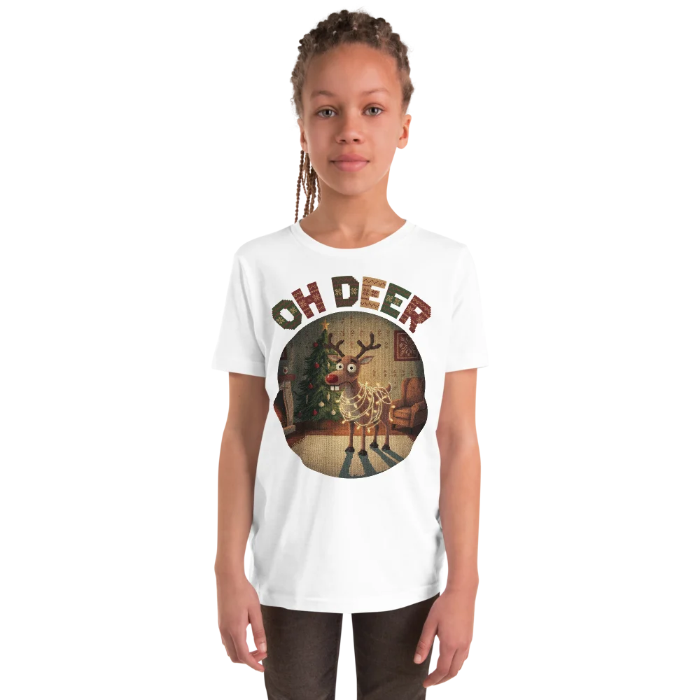 Oh Deer Kids' Ugly Christmas Tee