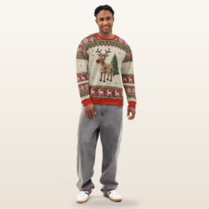 Oh Deer Ugly Christmas Sweatshirt, All-Over Print