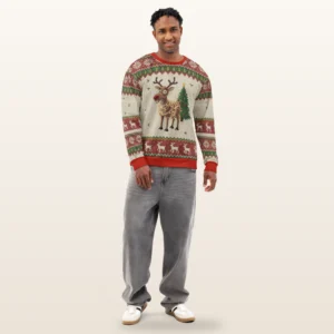 Oh Deer Ugly Christmas Sweatshirt, All-Over Print