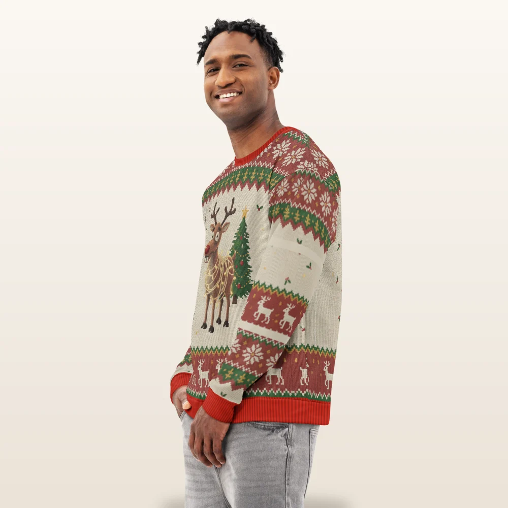 Oh Deer Ugly Christmas Sweatshirt, All-Over Print