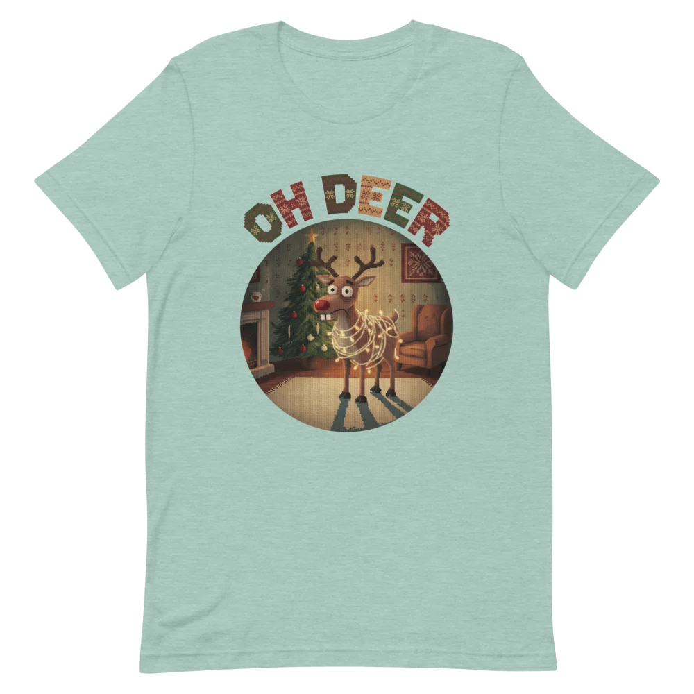 Oh Deer Ugly Christmas Tee, Green