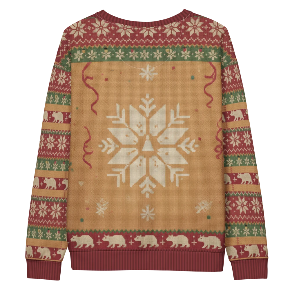Party Animal Ugly Christmas Sweatshirt, All-Over Print