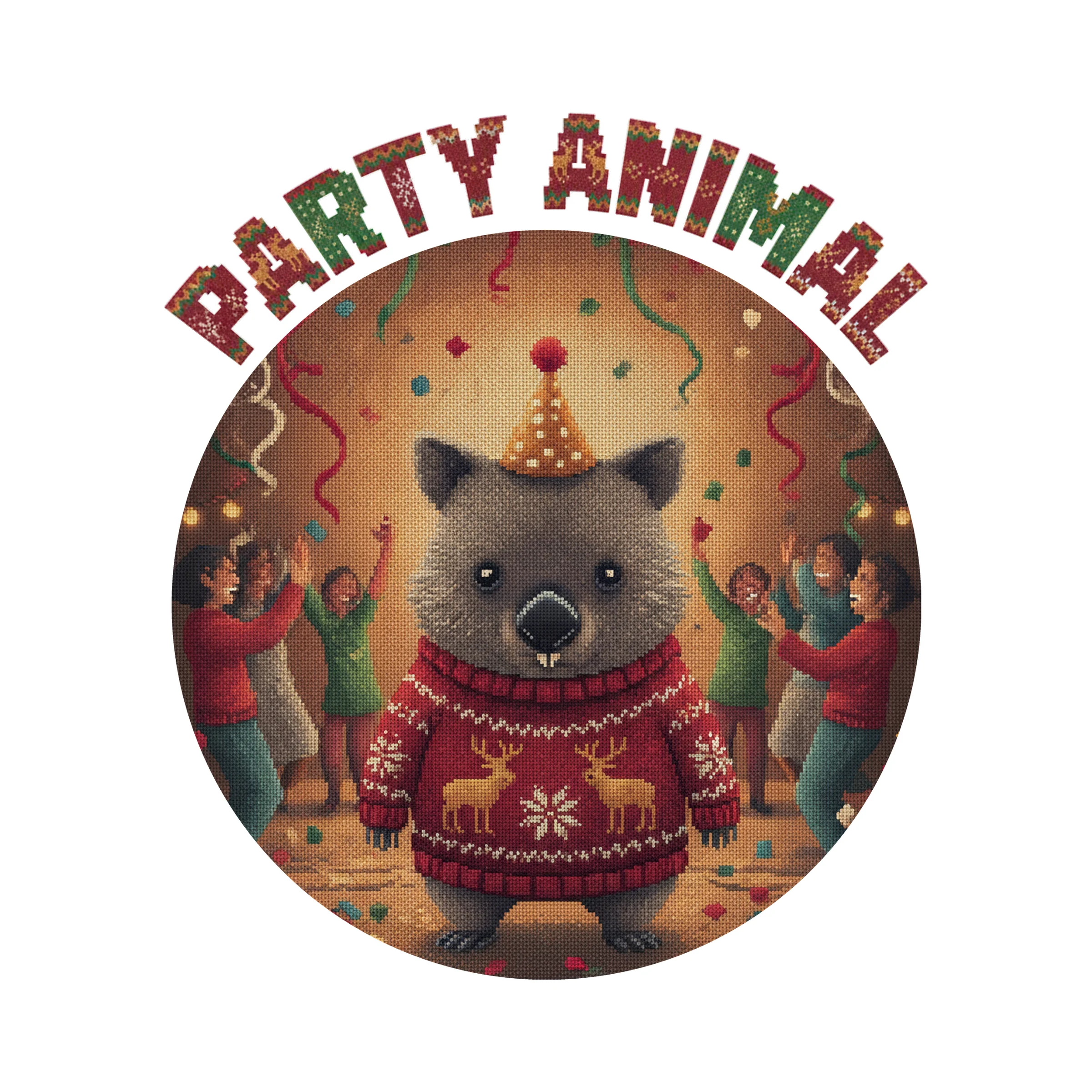Party Animal Ugly Christmas Tee