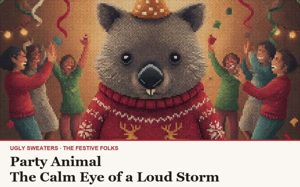 Party Animal: The Ugly Christmas Sweater for the Guest Who Wants to Leave