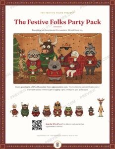 The Festive Folks Party Pack cover preview