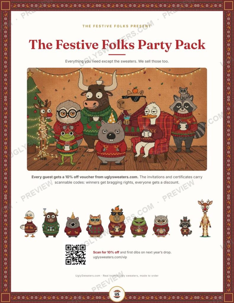 The Festive Folks Party Pack cover preview