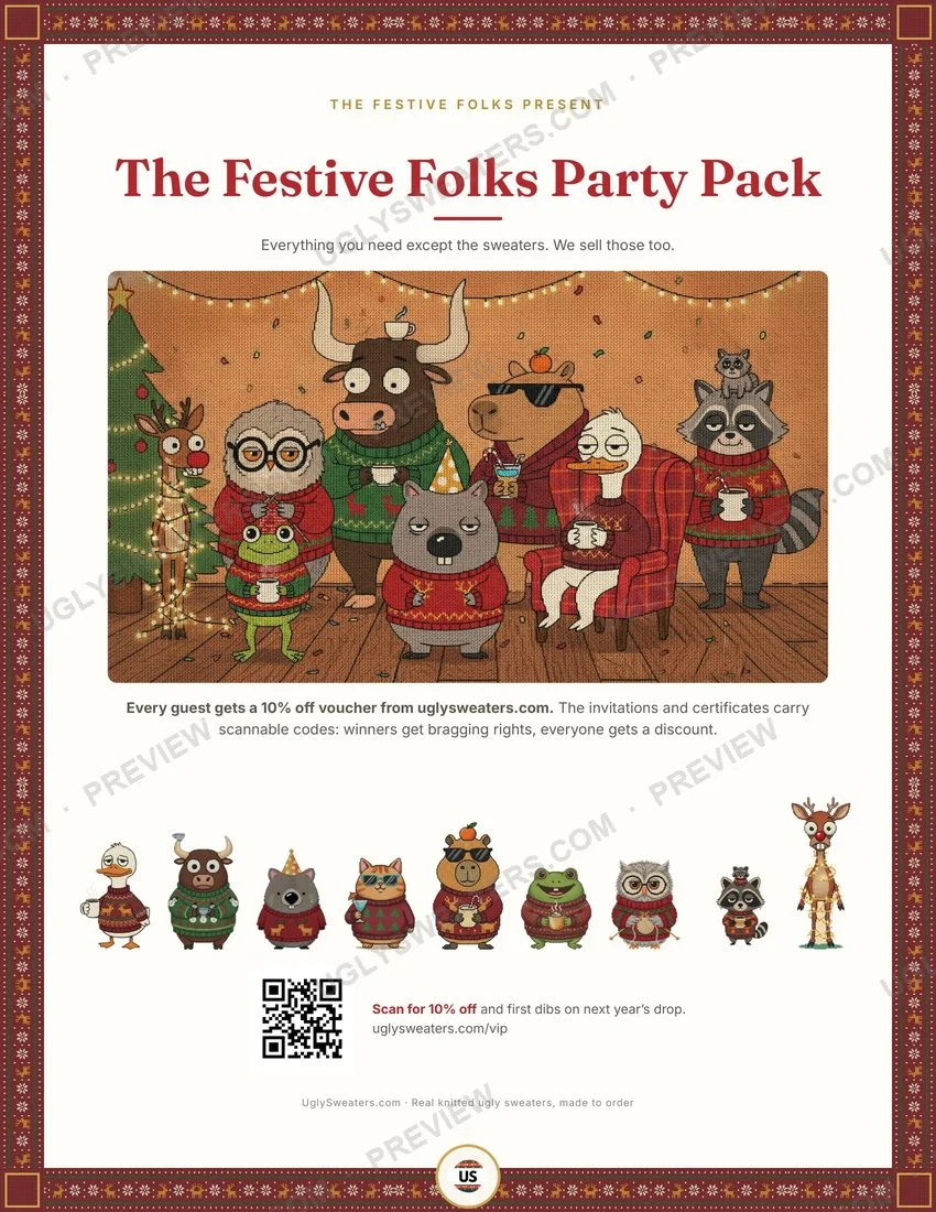 The Festive Folks Party Pack cover preview