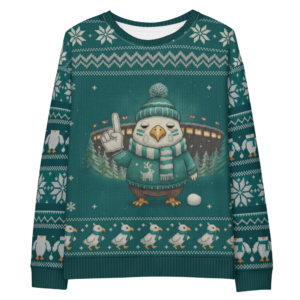 Philadelphia Fan Ugly Christmas Sweatshirt flat front