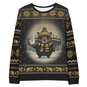 Pittsburgh Fan Ugly Christmas Sweatshirt flat front
