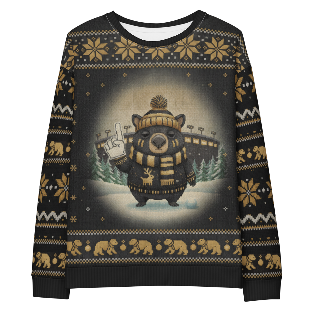 Pittsburgh Fan Ugly Christmas Sweatshirt flat front