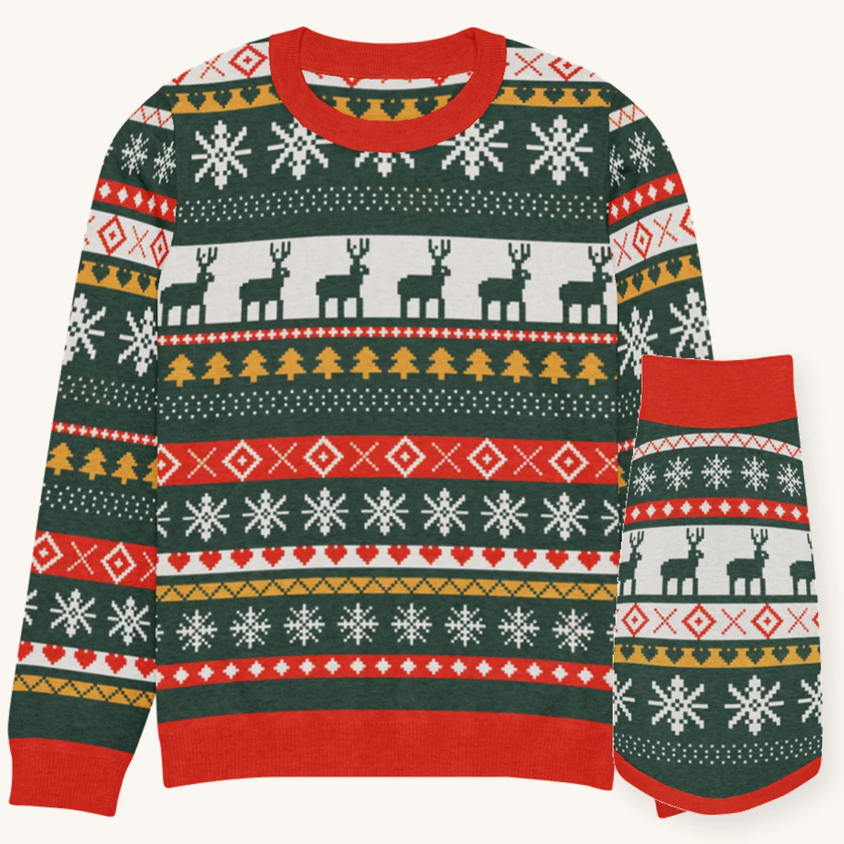 Reindeer Classic Matching Set | You + Your Dog, 199.00 US dollars