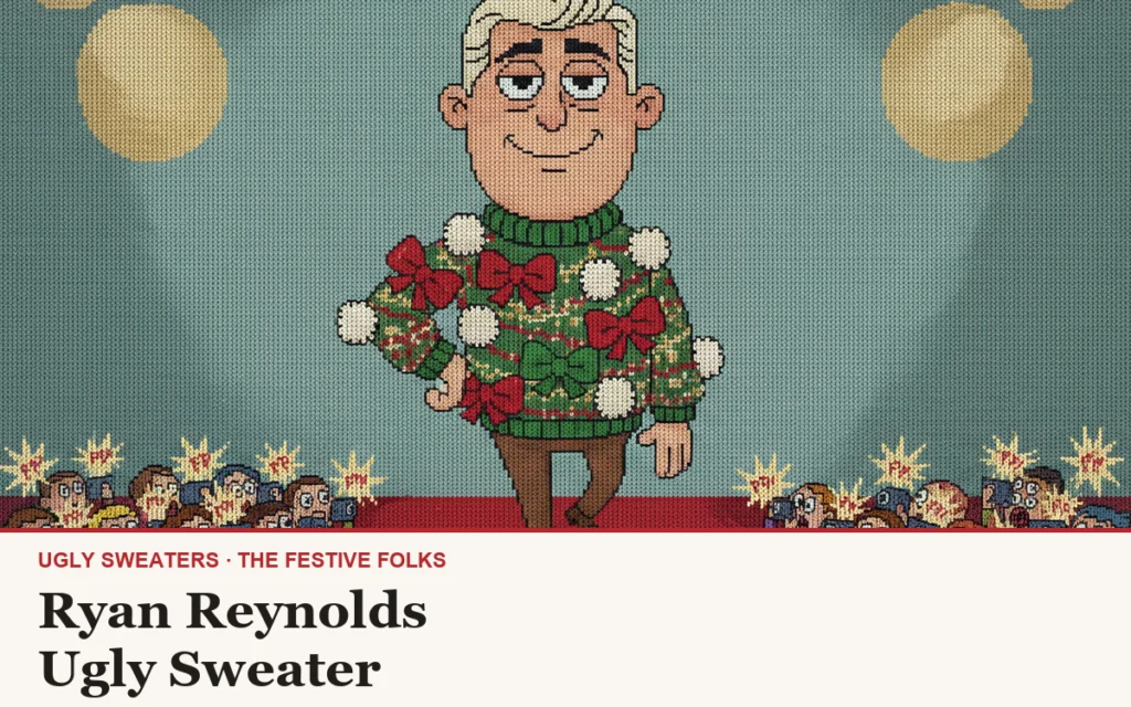 Ryan Reynolds Ugly Sweater