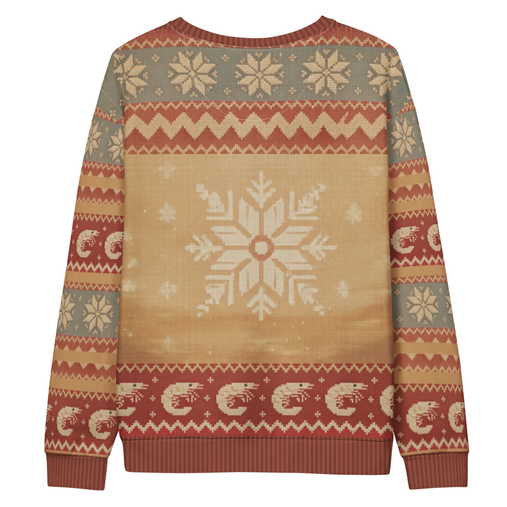 Shrimp on the Barbie Ugly Christmas Sweatshirt, All-Over Print