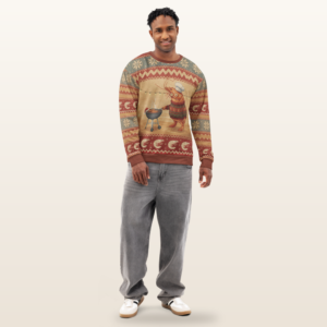 Shrimp on the Barbie Ugly Christmas Sweatshirt, All-Over Print