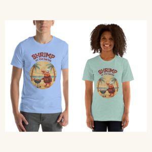 Shrimp on the Barbie Couples Matching Set | Two Tees, One Design