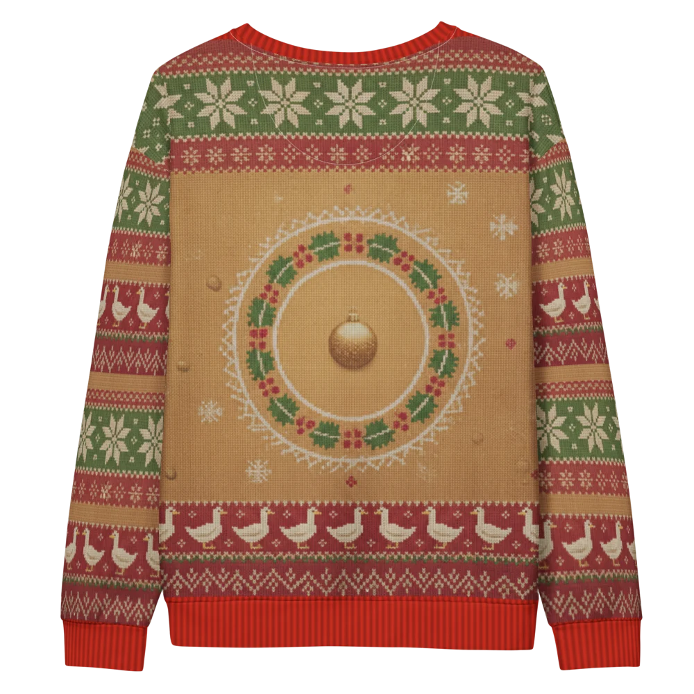 Silly Goose Ugly Christmas Sweatshirt, All-Over Print