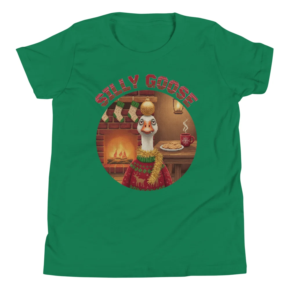 Silly Goose Kids' Ugly Christmas Tee, Green