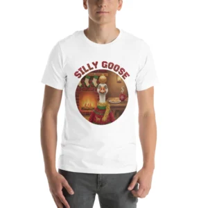 Silly Goose Ugly Christmas Tee, Pure White model