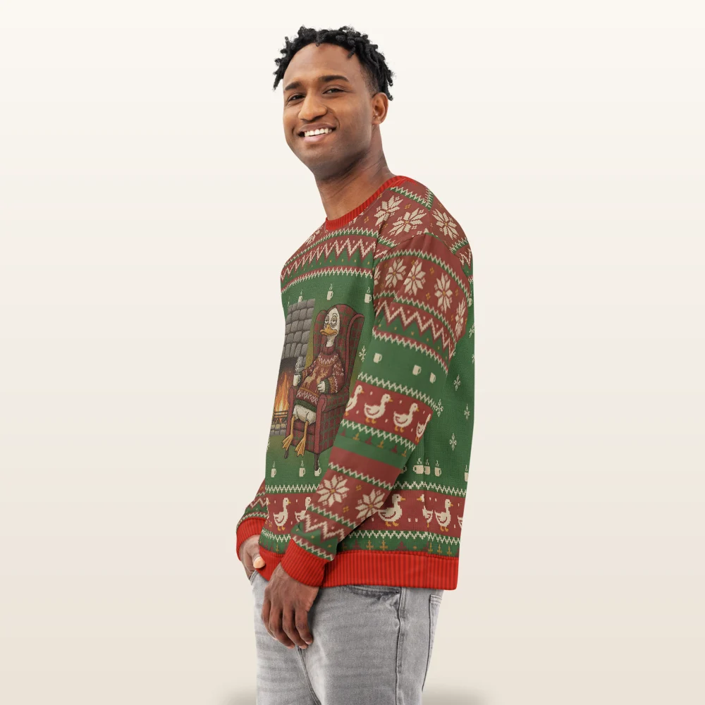 Sitting Duck Ugly Christmas Sweater, Sweatshirt