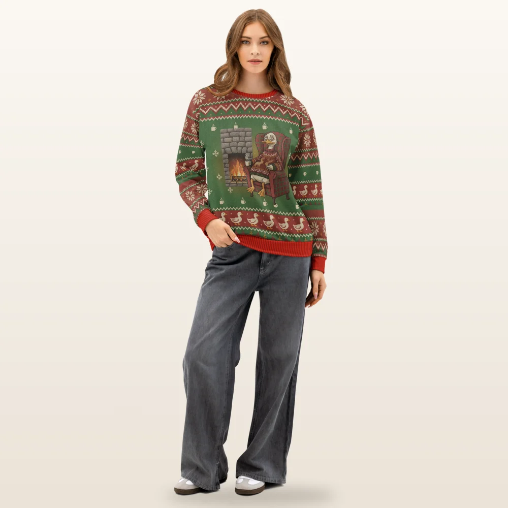 Sitting Duck Ugly Christmas Sweater, Sweatshirt