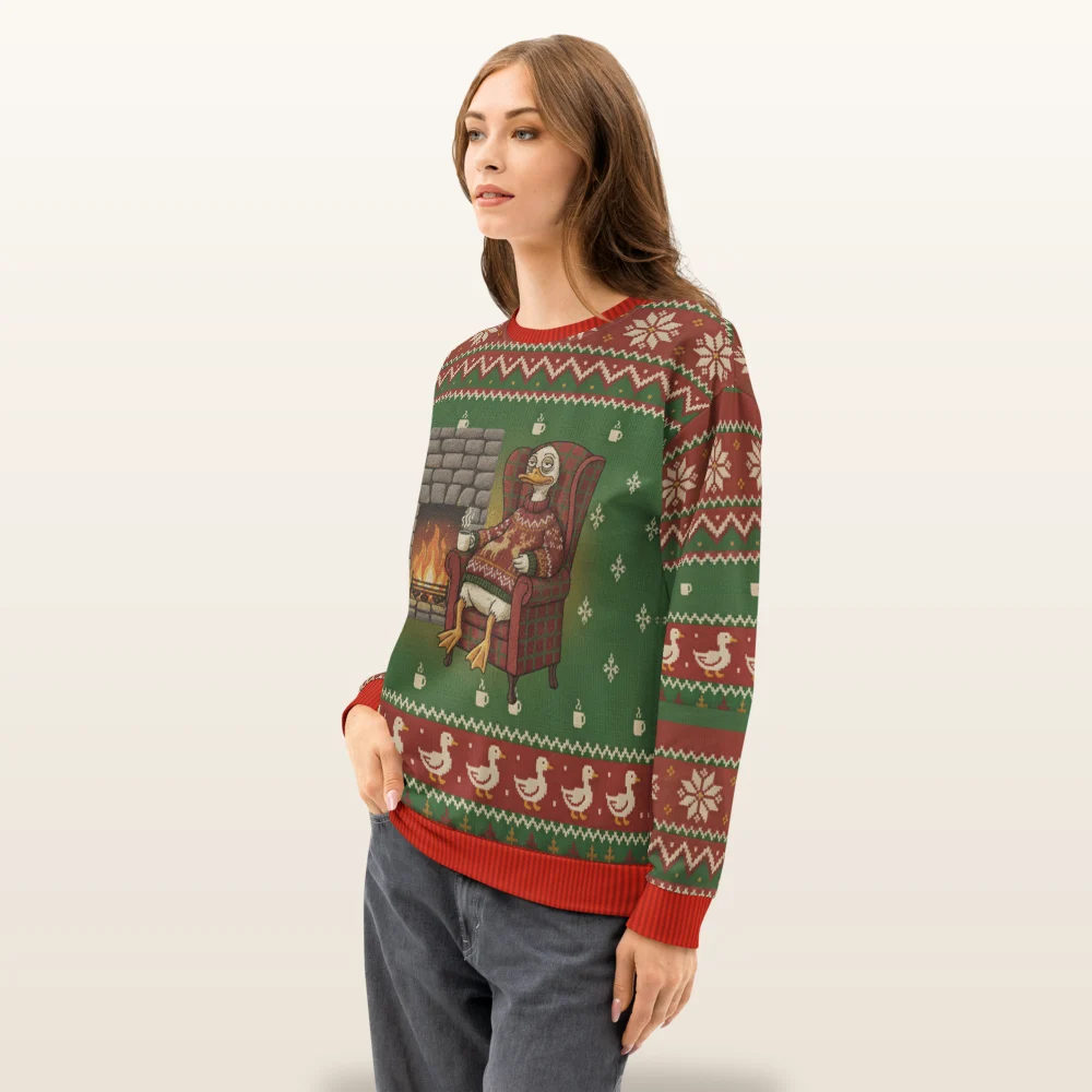 Sitting Duck Ugly Christmas Sweater, Sweatshirt