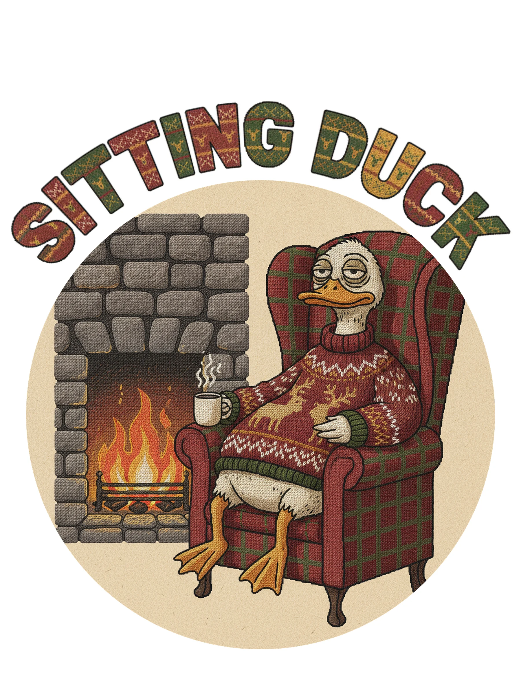 Sitting Duck Ugly Christmas Tee