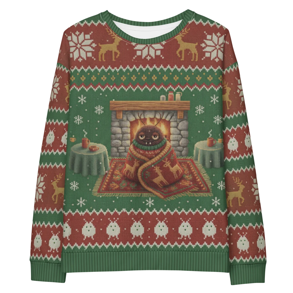 Snug as a Bug Ugly Christmas Sweatshirt, All-Over Print