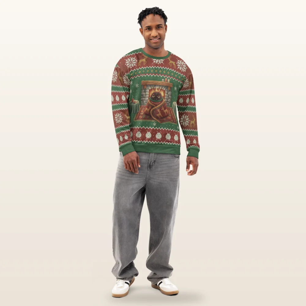 Snug as a Bug Ugly Christmas Sweatshirt, All-Over Print