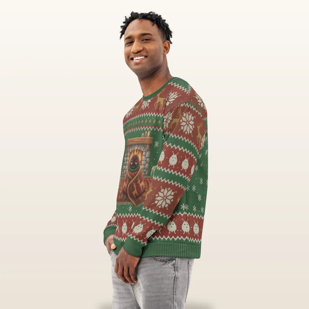 Snug as a Bug Ugly Christmas Sweatshirt, All-Over Print