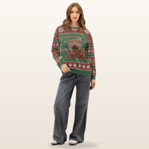 Snug as a Bug Ugly Christmas Sweatshirt, All-Over Print