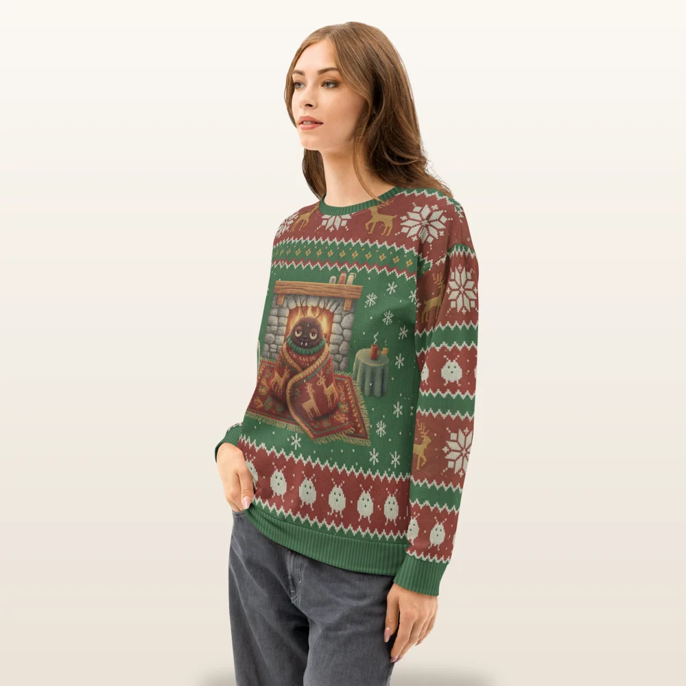 Snug as a Bug Ugly Christmas Sweatshirt, All-Over Print