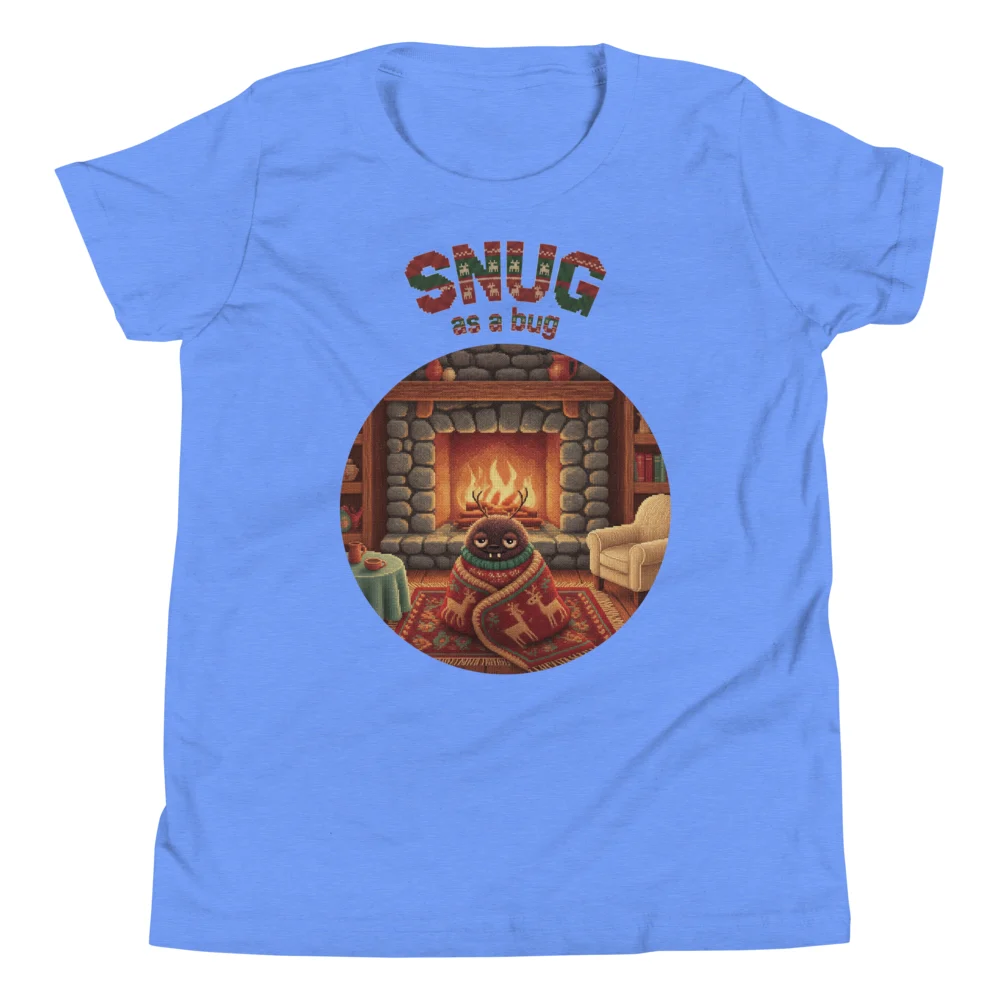 Snug as a Bug Kids' Ugly Christmas Tee, Blue