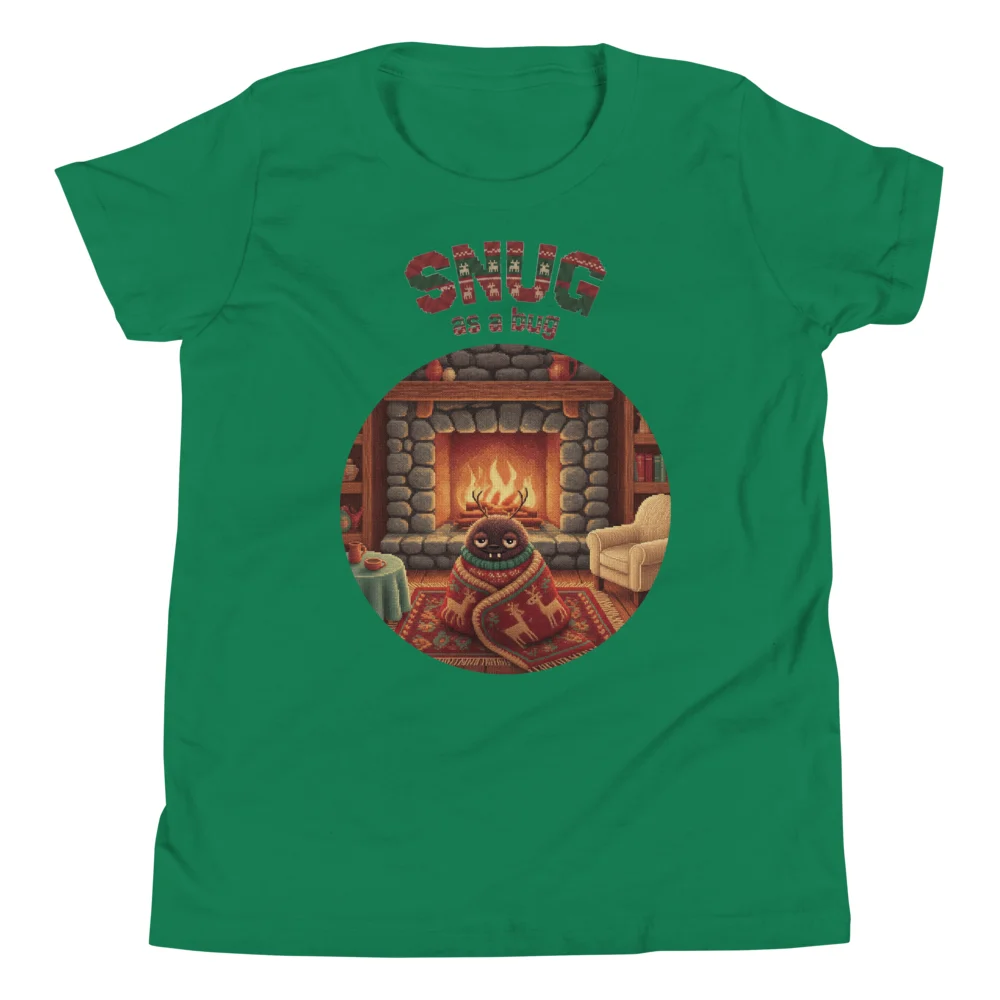 Snug as a Bug Kids' Ugly Christmas Tee, Green