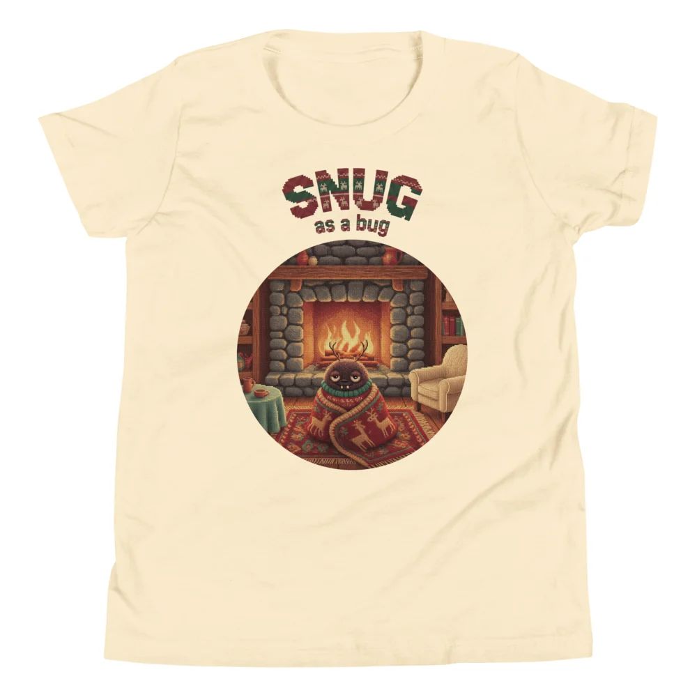 Snug as a Bug Kids' Ugly Christmas Tee, Vintage White