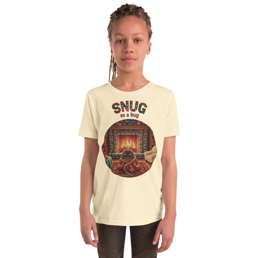 Snug as a Bug Kids' Ugly Christmas Tee, Vintage White model