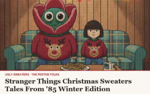 Stranger Things Christmas Sweaters: Tales From ’85 Winter Edition