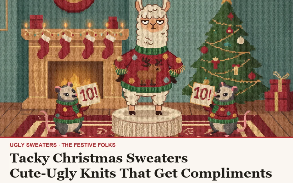 Tacky Christmas Sweaters: Cute-Ugly Knits That Get Compliments