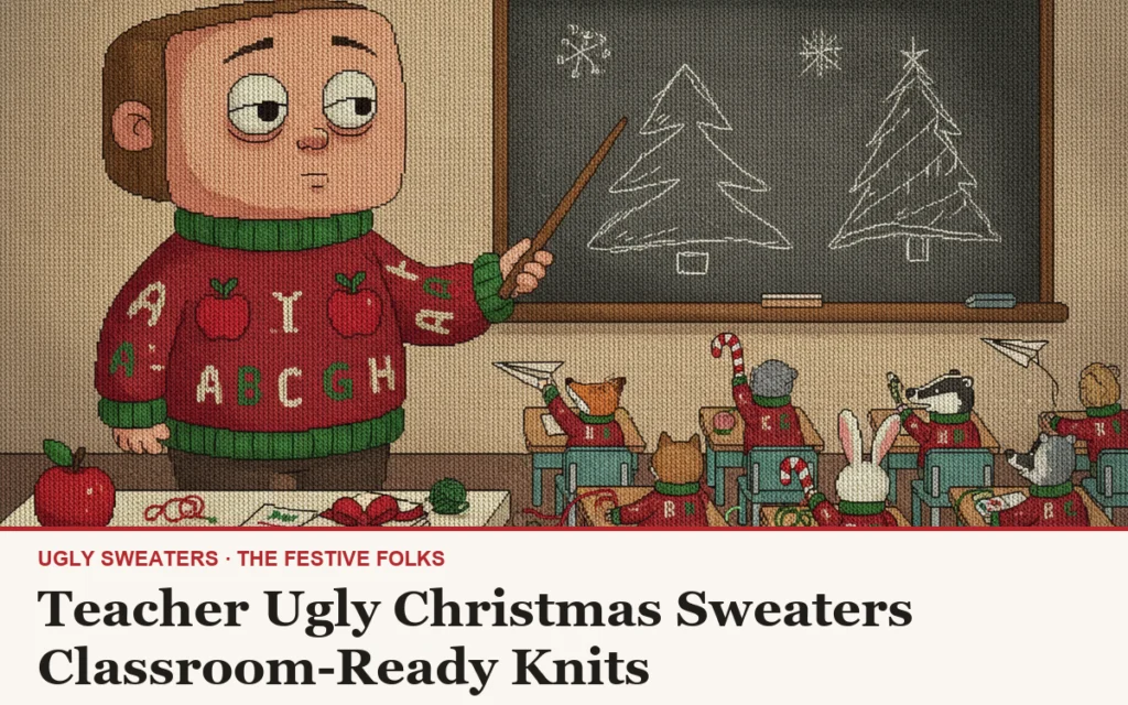 Teacher Ugly Christmas Sweaters: Classroom-Ready Knits