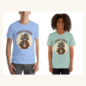 Tired Mom Couples Matching Set | Two Tees, One Design