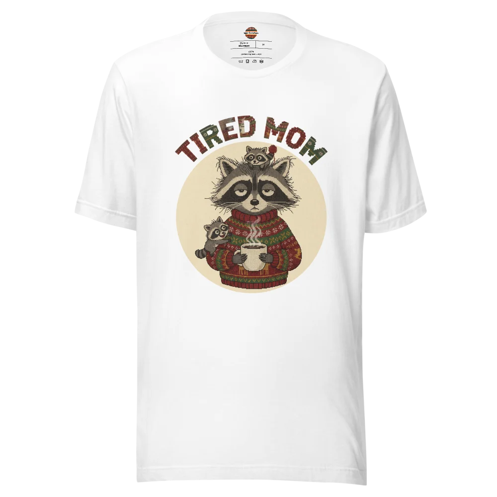 Tired Mom Ugly Christmas Tee