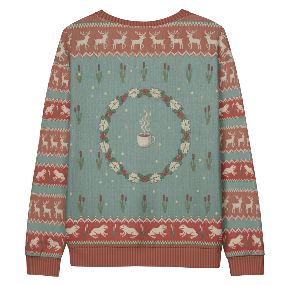 Toadally Festive Ugly Christmas Sweatshirt, All-Over Print