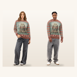 Toadally Festive Couples Matching Set | Two Sweatshirts, One Design